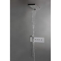 Elektryzująca Głowica Prysznicowa 2w1 - Chromowana Elegancja z Hydromasażem