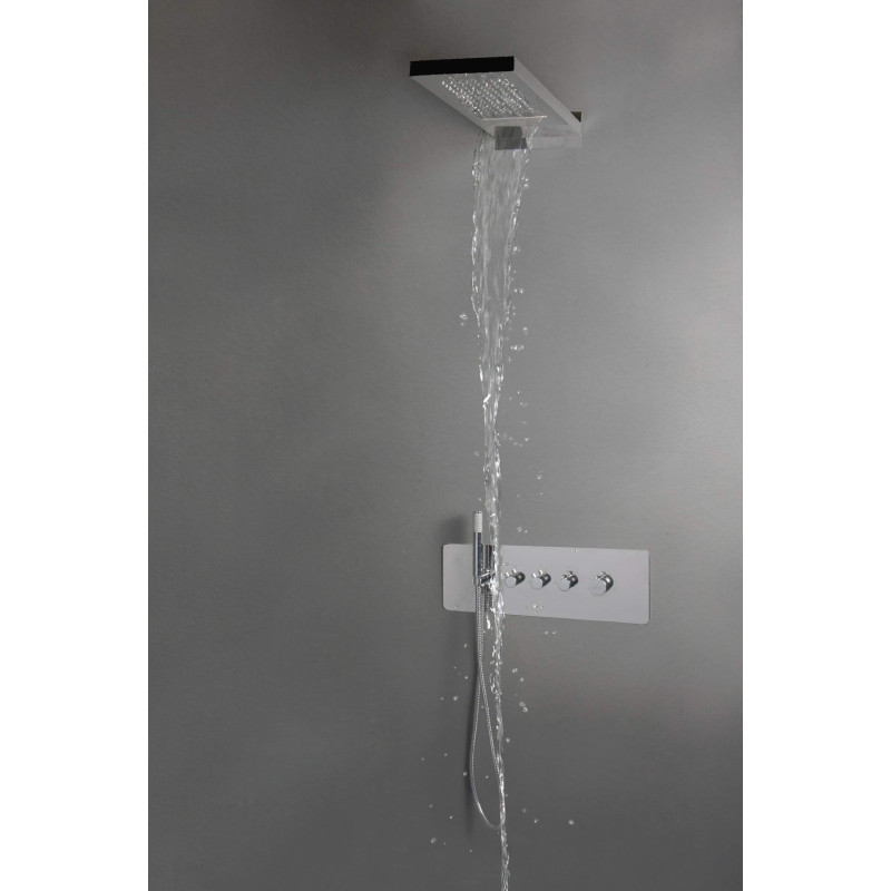 Elektryzująca Głowica Prysznicowa 2w1 - Chromowana Elegancja z Hydromasażem