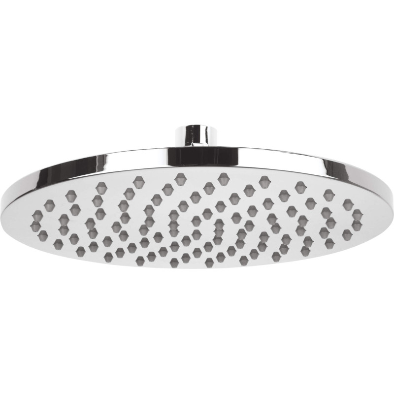 Chromowana Okrągła Głowica Prysznicowa z Anti-calc, Deszczowy Strumień, 12-14.9 l/min, Gwarancja 2 lata