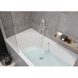 Syfon wannowy z funkcją kaskadowego napełniania - Click-Clack, Easy Clean, chromowany