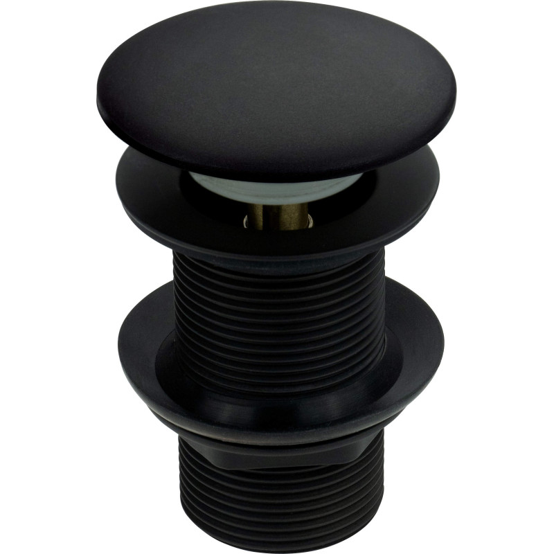 Granitowy Korek Click-Clack Nero do Umywalek - Nowoczesny Design Bez Przelewu