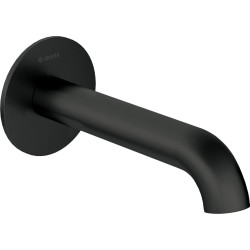 Elegancka Wylewka Wannowo-Umywalkowa - Wykończenie Nero, Mosiądz, Zasięg 147mm, Podtynkowa