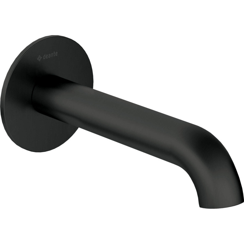 Elegancka Wylewka Wannowo-Umywalkowa - Wykończenie Nero, Mosiądz, Zasięg 147mm, Podtynkowa