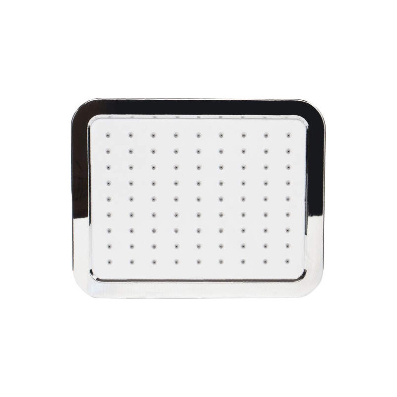 Stylowa Głowica Prysznicowa Chromowana - Prostokąt 22x17.5 cm, Elegancja i Jakość ABS