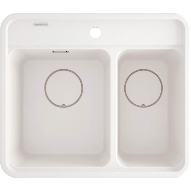 Granitowy zlewozmywak 1.5-komorowy Alabaster - styl i funkcjonalność w Twojej kuchni!