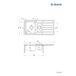 Funkcjonalny zlewozmywak stalowy 1.5-komorowy z ociekaczem - stylowa satyna dla Twojej kuchni