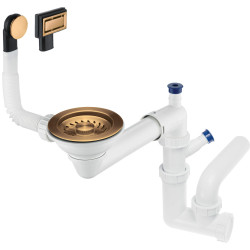 Uniwersalny Syfon Space-Saver do Zlewozmywaków Granitowych Jednokomorowych