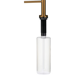 Luksusowy dozownik do mycia naczyń ze stali, szczotkowana powierzchnia, 0.5L, brązowy design