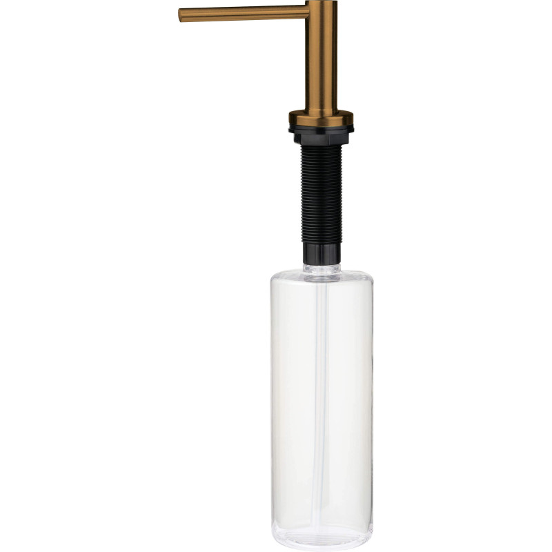 Luksusowy dozownik do mycia naczyń ze stali, szczotkowana powierzchnia, 0.5L, brązowy design