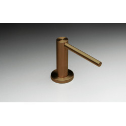 Luksusowy dozownik do mycia naczyń ze stali, szczotkowana powierzchnia, 0.5L, brązowy design