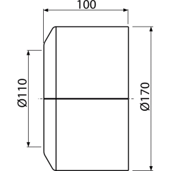 WC rozeta duża DN110