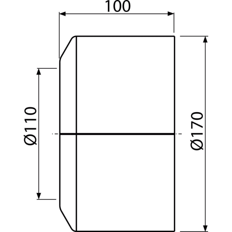 WC rozeta duża DN110