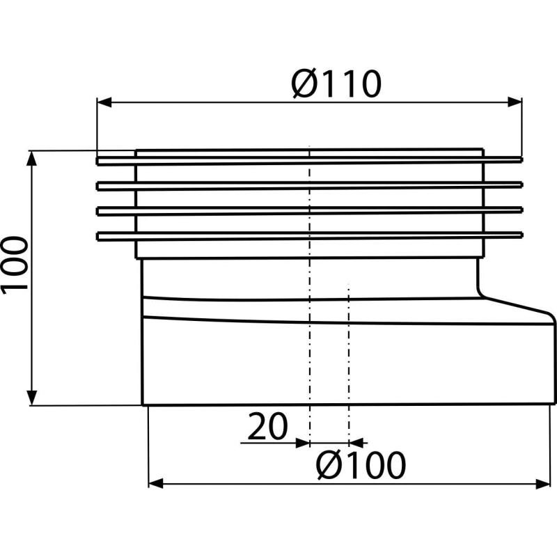 WC manżeta mimorodowa