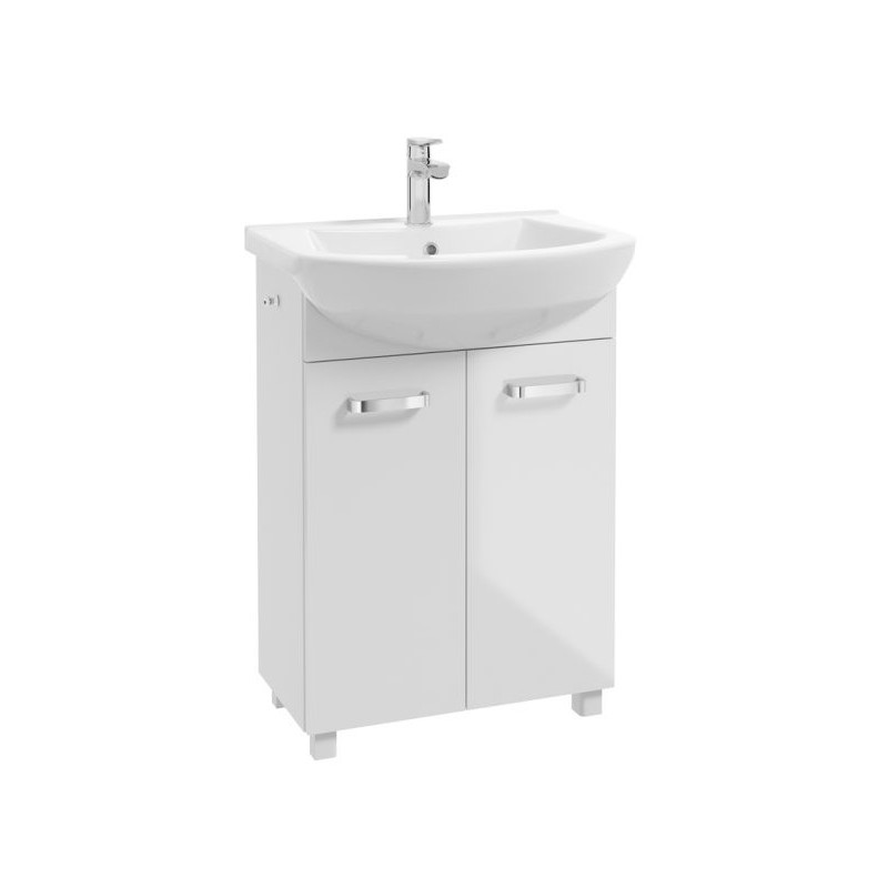 Lśniąca Szafka Łazienkowa NEVADA D60 z Umywalką - Elegancja i Styl dla Twojej Łazienki!