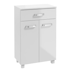 Szafka z blatem NEVADA B50 - Biały Połysk, Elegancja i Funkcjonalność dla Twojej Kuchni