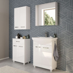 Szafka Łazienkowa Wisząca NEVADA A50 Biały Połysk - Elegancja i Funkcjonalność