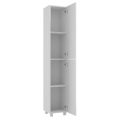 Słupkowa Szafka Nevada C30 2D, 170cm, Biały Połysk - Elegancja i Praktyczność w Jednym!