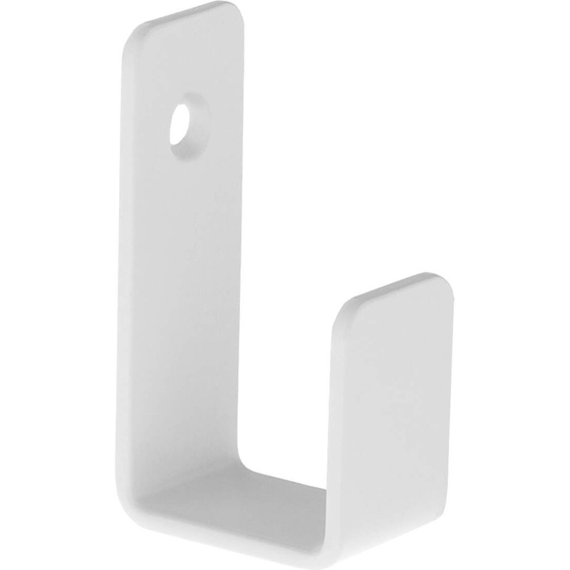 Stylowy Haczyk Łazienkowy Bianco Mat ze Stali - Kompaktowy, Wytrzymały i Elegancki