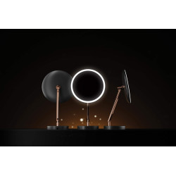 Eleganckie Lustro Kosmetyczne LED w Stylu Różowego Złota - Perfekcja na Każdy Dzień