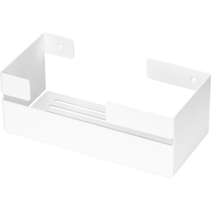 Elegancka Półka Ścienna Bianco Mat - Stalowa, Wysoka, Kompletny Zestaw Montażowy