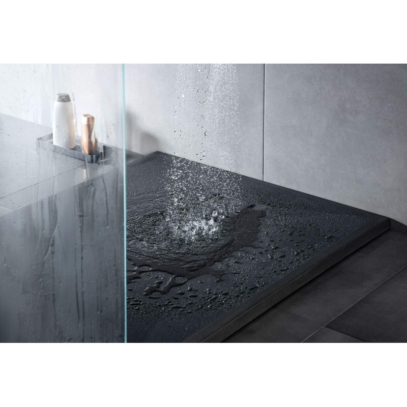 Czarna Mata Stalowa - Wielofunkcyjna Taca Łazienkowa Stylish Matte