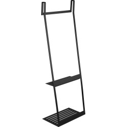 Elegancka Półka Prysznicowa Nero z Matowego Metalu - Uniwersalny Design dla Twojej Kabiny