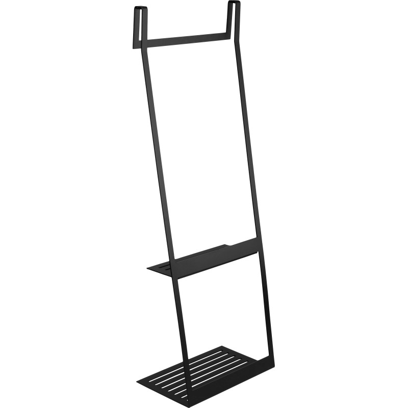 Elegancka Półka Prysznicowa Nero z Matowego Metalu - Uniwersalny Design dla Twojej Kabiny