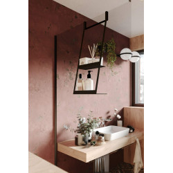 Elegancka Półka Prysznicowa Nero z Matowego Metalu - Uniwersalny Design dla Twojej Kabiny