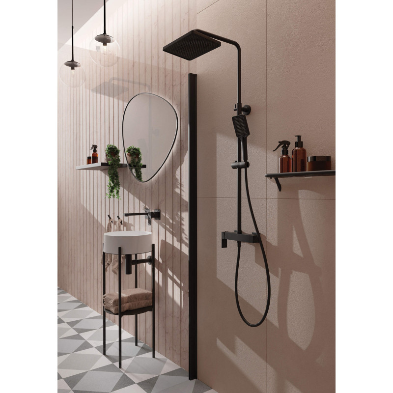 Elegancka Bateria Umywalkowa Podtynkowa NERO z Mosiądzu – Cichy i Oszczędny Mieszacz!