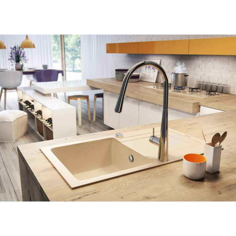 Kuchenna Bateria Chromowana z Wyciąganą Wylewką - Elegancja i Funkcjonalność