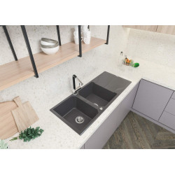 Bateria Kuchennego Blasku: Wyciągana Wylewka, Chrom & Czarny, Perfekcja i Funkcjonalność