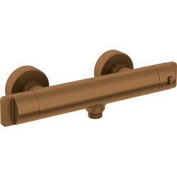 Termostatyczna Bateria Prysznicowa Retro z Mosiądzu w Brązie Szczotkowanym