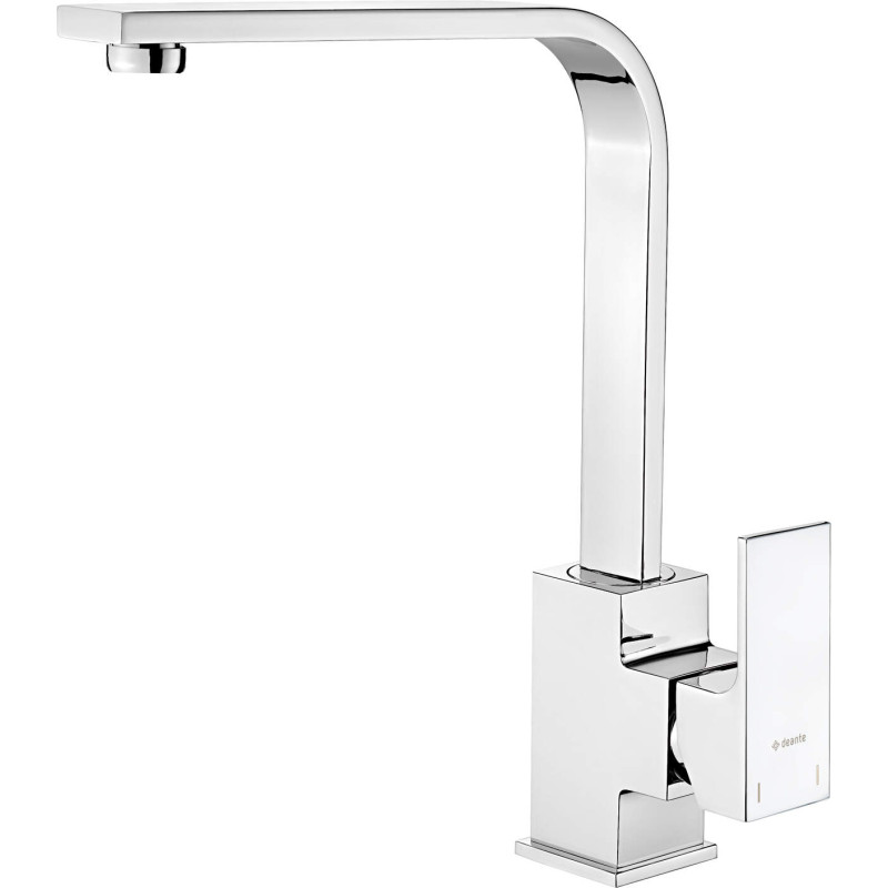 Elegancka Bateria Kuchenna Chromowana z Obrotową Wylewką i Ceramiczną Głowicą