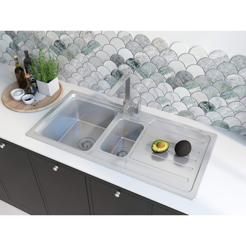 Elegancka Bateria Kuchenna Chromowana z Obrotową Wylewką i Ceramiczną Głowicą