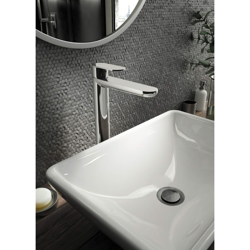 Chromowana Bateria Umywalkowa Premium z Korekiem Click-Clack - Elegancja i Funkcjonalność