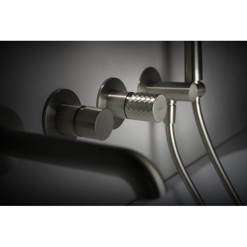 Stylowa Bateria Wannowa Podtynkowa 4-Otworowa ze Stali i Mosiądzu - Nowoczesny Design