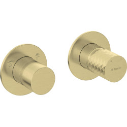 Złota Bateria Prysznicowa Podtynkowa z Przełącznikiem - Elegancja i Wygoda