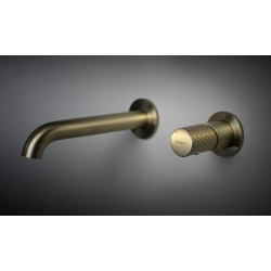 Deante Silia Hexa bateria umywalkowa podtynkowa złoty szczotkowany