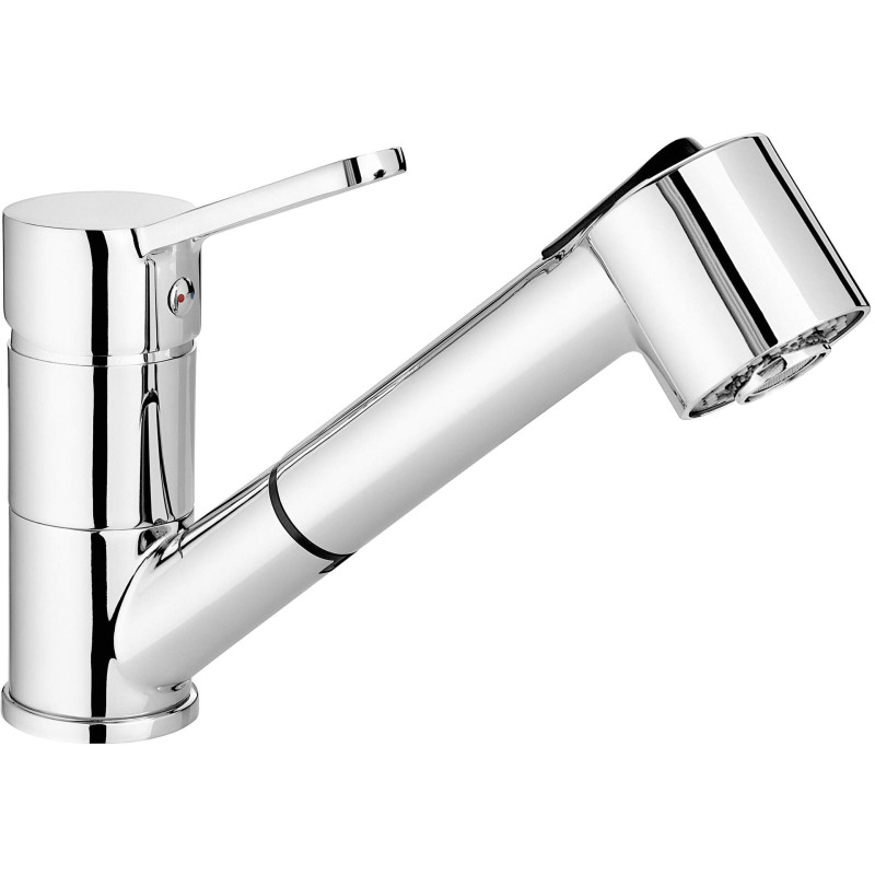 Błyszcząca Bateria Kuchenna z Wyciąganą Wylewką - Elegancja i Funkcjonalność w Twojej Kuchni!