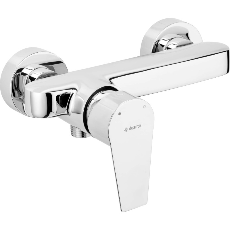 Chromowana bateria prysznicowa ścienna z mosiądzu, jednoręczna - styl, trwałość, wygoda!