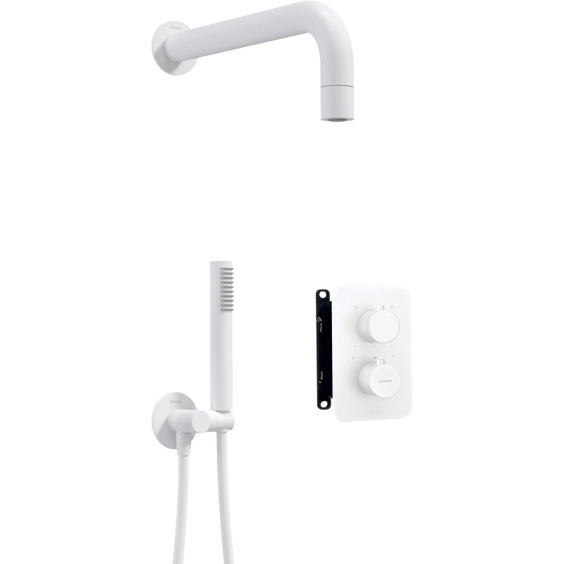 Ekskluzywny zestaw prysznicowy podtynkowy z termostatyczną kontrolą i funkcją Anti-calc