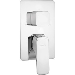 Elegancka chromowana bateria podtynkowa BOX 210mm z mosiądzu 2 lata gwarancji