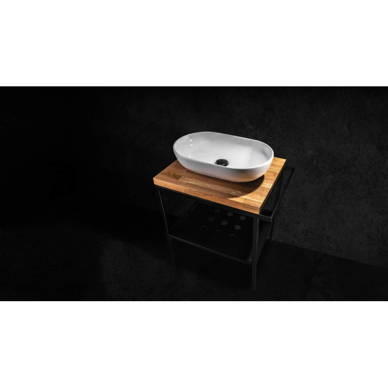 Stylowy Blat Dębowy 60x50cm - Elegancja do Twojej Łazienki