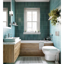 Elegancka Miska WC Wisząca z Deską Bezkołnierzowa, Cichy Opad, Antybakteryjna