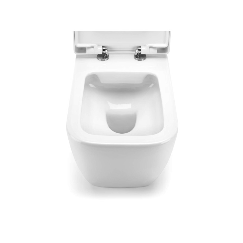 Nowoczesna Miska WC Bezkołnierzowa, Wisząca, 10 Lat Gwarancji!