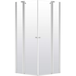 Elegancka Kabina Prysznicowa 90x90 cm - Chromowane Wykończenie, Ciche Domknięcie, Active Cover