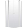 Elegancka Kabina Prysznicowa 90x90 cm - Chromowane Wykończenie, Ciche Domknięcie, Active Cover