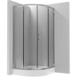 Elegancka Kabina Prysznicowa 90 cm - Chrom z Powłoką Active Cover i Cichym Zamknięciem