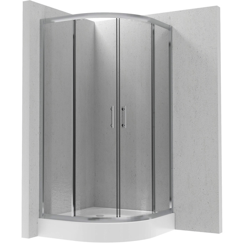 Elegancka Kabina Prysznicowa 90 cm - Chrom z Powłoką Active Cover i Cichym Zamknięciem