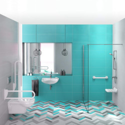 Elegancka Kabina Prysznicowa Walk-In 120 cm z Chromowanym Wykończeniem i Active Cover